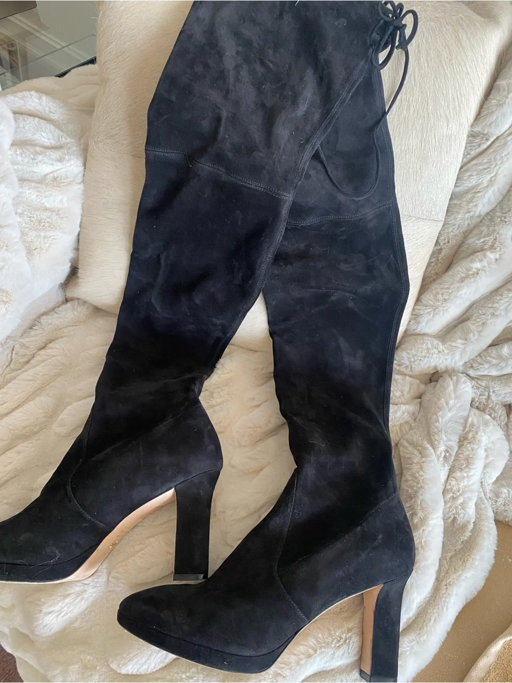 Stuart Weitzman suede over